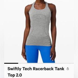 Lululemon swiftly tech tank in gray!